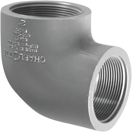 Charlotte Pipe And Foundry 1-1/2 In. Female x Female Schedule 80 90 Deg. PVC Elbow 1/4 Bend PVC 08302 1800HA